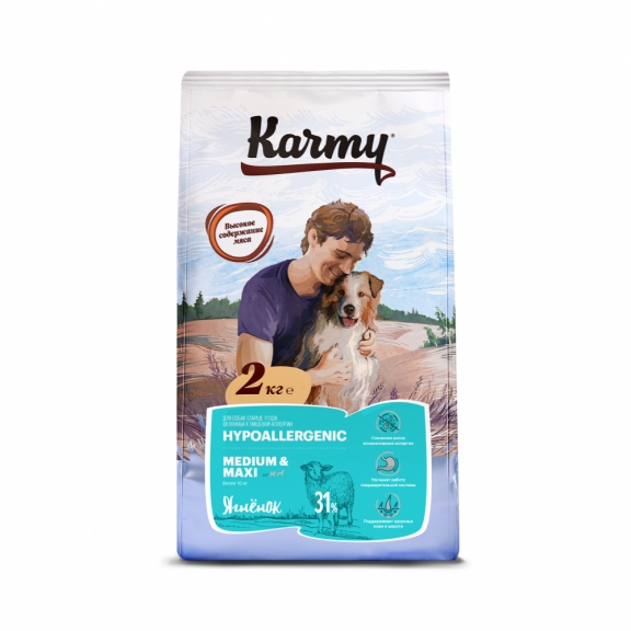 Karmy HYPOALLERGENIC MEDIUM&MAXI Корм д/собак средних и крупных пород ...